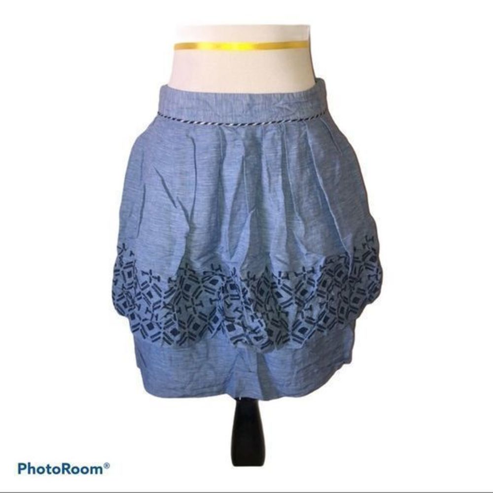 5/$30 🎈 Anthropologie Odille women’s tiered Alpine dream skirt size‎ 8